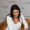 Kendall Jenner en conférence de presse pour la marque Le Lis Blanc à l'hôtel Fasano. São Paulo, le 28 mai 2015.