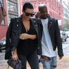 Kim Kardashian, enceinte, et son mari Kanye West à New York, le 1er juin 2015.