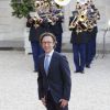 Stéphane Bern arrivant à l'Elysée le 2 juin 2015 pour le dîner officiel organisé en l'honneur de la visite d'Etat du roi Felipe VI et de la reine Letizia d'Espagne.