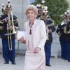 Hélène Carrère d'Encausse arrivant à l'Elysée le 2 juin 2015 pour le dîner officiel organisé en l'honneur de la visite d'Etat du roi Felipe VI et de la reine Letizia d'Espagne.