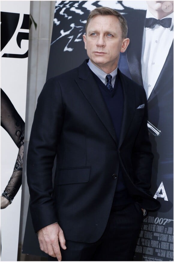 Daniel Craig à Paris le 25 Octobre 2012.