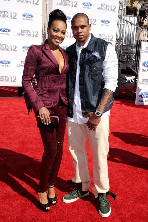 Monica et Shannon Brown aux BET Awards 2012 à Los Angeles. Le 1er juillet 2012.