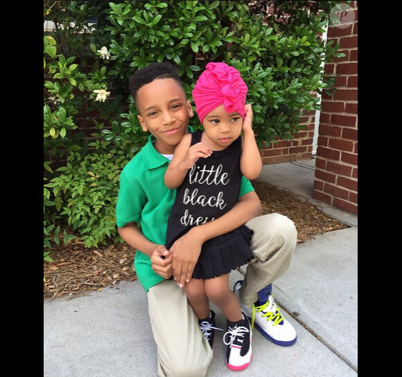 Monica Brown a ajouté une photo de son fils Rocko et sa soeur, sur Instagram le 22 mai 2015