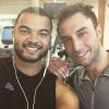 Guy Sebastien et le gagnant de l'Eurovision, le 20 mai 2015