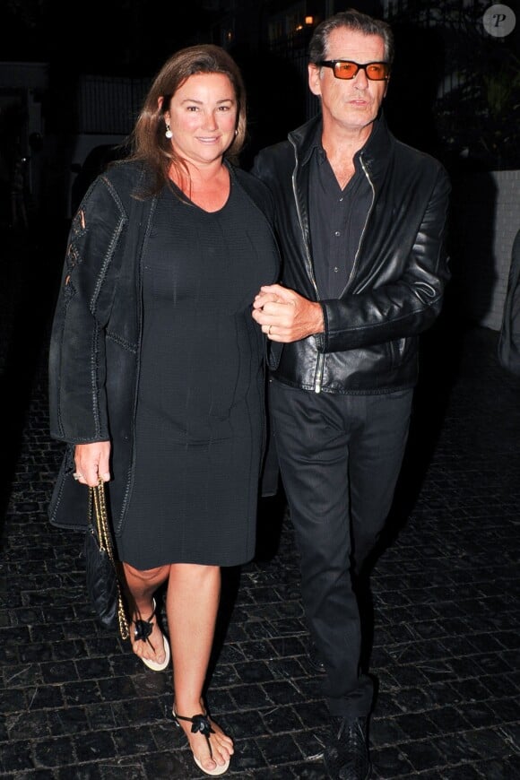 Pierce Brosnan et sa femme Keely Shaye Smith vont au Chateau Marmont pour l'after party du concert de U2 à West Hollywood, Los Angeles, le 4 juin 2015