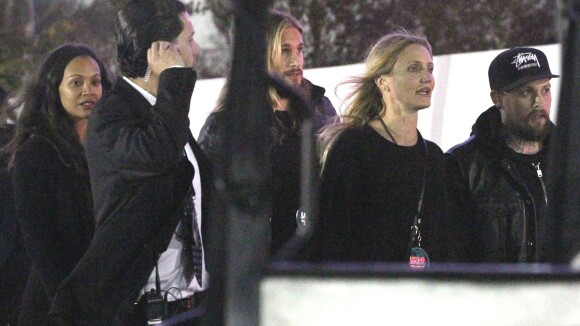 Cameron Diaz et Benji Madden : Au concert de U2 avec Zoe Saldana et son mari