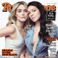 Taylor Schilling et Laura Prepon de la série Orange is the New Black font la couverture du magazine américain Rolling Stone, juin 2015.