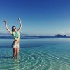 Vanesas Lawrens à Tahiti pour le shooting de Bikini Destinations. Juin 2015.