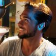  Julien Guirado au salon de  Coiffure-Make Up-  Bar à Tapas à Jumet en Belgique qui organise tous les deux mois des soirées avec des célébrités. Serena Faé ( Les Ch'tis à Mykonos  et  L'Île des vérités 4 ), le 5 juin 2015.  