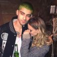  Zayn Malik s'est teint les cheveux en vert, sur Instagram avec sa fianc&eacute; Perrie Edwards le 7 juin 2015 
