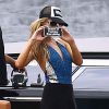 Enterrement de vie de jeune fille de Nicky Hilton avec sa soeur Paris Hilton et des amis sur un bateau à Miami, le 6 juin 2015.  