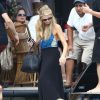 Enterrement de vie de jeune fille de Nicky Hilton avec sa soeur Paris Hilton et des amis sur un bateau à Miami, le 6 juin 2015 