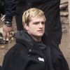 Josh Hutcherson est sur le tournage de "Hunger Games : La révolte" à Paris, le 12 mai 2014.