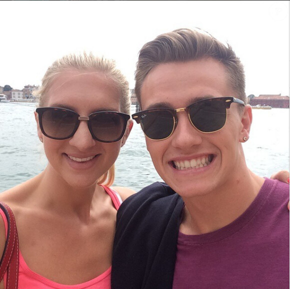 Rebecca Adlington et son mari Harry Needs - photo publiée sur Instagram le 28 mai 2015