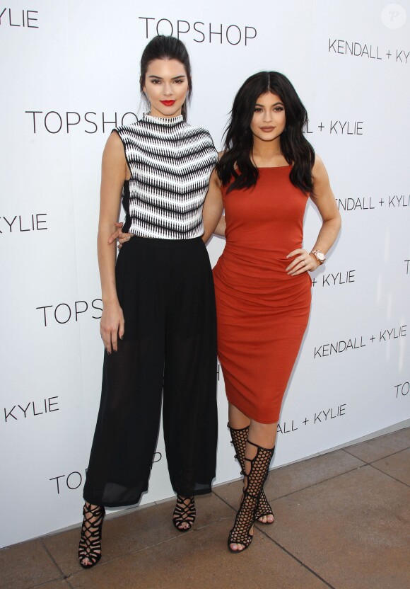 Kendall Jenner and Kylie Jenner at Kendall + Kylie Fashion Line Launch Party at TopShop at The Grove in Los Angeles, CA, USA, June 3, 2015. Photo by Meleah Loya/AFF/ABACAPRESS.COM04/06/2015 - Los Angeles