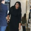 Kim Kardashian, enceinte, quitte le centre commercial Barneys New York à Beverly Hills. Le 9 juin 2015.