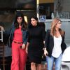 Kim Kardashian et ses amies Brittny Gastineau et Carla DiBello quittent le restaurant Chin Chin à Beverly Hills, le 9 juin 2015.