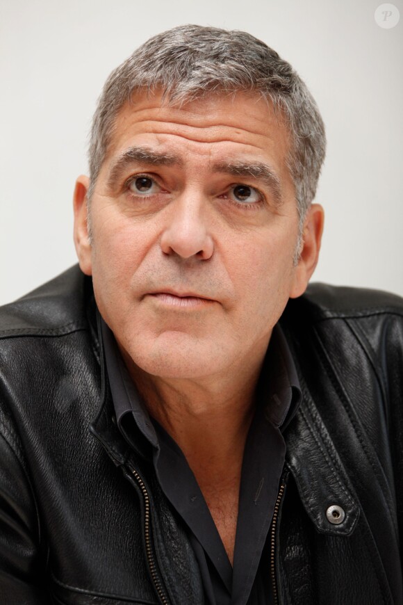 George Clooney en conférence de presse pour le film "Tomorrowland" le 8 mai 2015 au Montage Hotel, à Beverly Hills. 