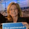Exclusif - Claire Chazal - Les journalistes et chroniqueurs souhaitent un bon anniversaire à Europe 1 à l'occasion de la journée spéciale des 60 ans de la radio à Paris. Le 4 février 2015.