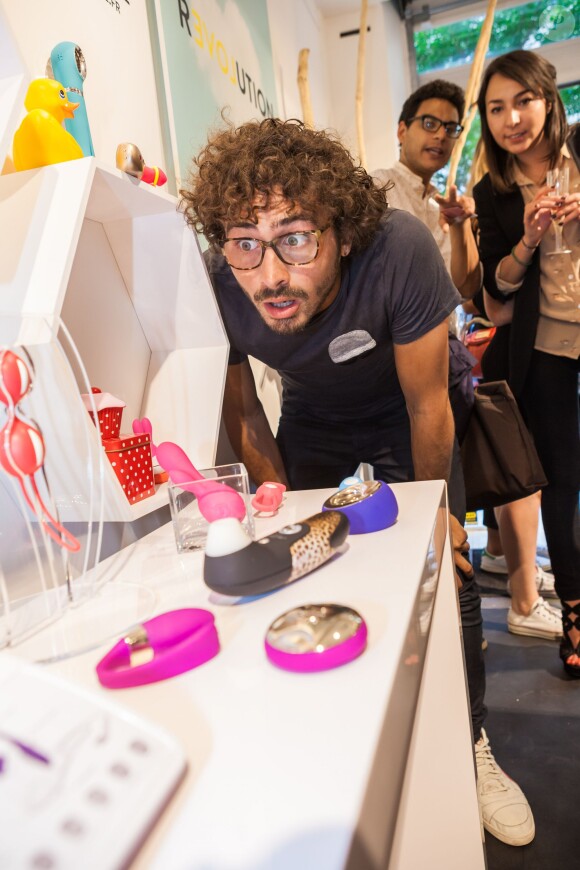 Maxime Musqua lors de l'ouverture de la boutique ephemere de gadgets erotiques AMORELIE chez Zmirov a Paris, France le 11 Juin 2015. 