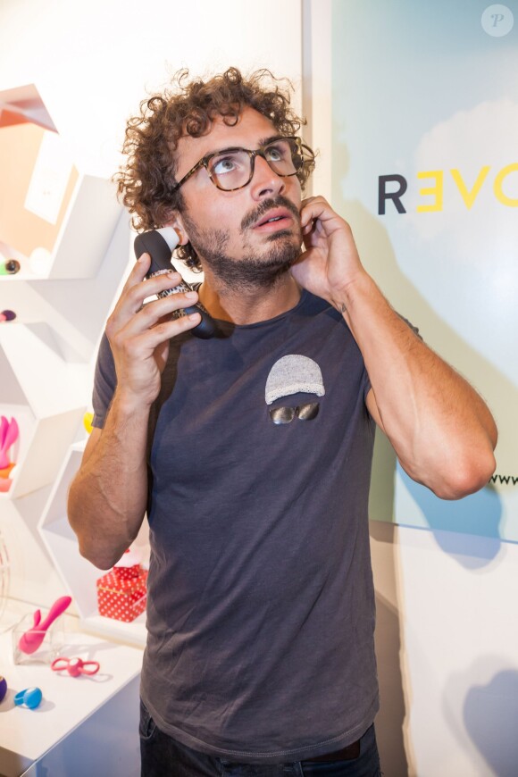 Maxime Musqua lors de l'ouverture de la boutique ephemere de gadgets erotiques AMORELIE chez Zmirov a Paris, France le 11 Juin 2015. Le Pop Up Store sera ouvert du 11 au 13 juin.