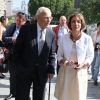 Marisol Touraine et son père Alain Touraine - Arrivées au mariage de Pierre Moscovici et Anne-Michelle Bastéri à la mairie du VIème arrondissement à Paris. Le 13 juin 2015