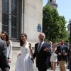 Arrivées au mariage de Pierre Moscovici et Anne-Michelle Bastéri à la mairie du VIème arrondissement de Paris le 13 juin 2015
