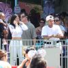 Kim Kardashian, enceinte et son mari Kanye West ont emmené leur fille North pour son 2ème anniversaire avec le reste de la famille à Disneyland à Anaheim, le 15 juin 2015. Kourtney Kardashian, ses enfants Mason et Penelope Disick, Kendall et Kylie Jenner, le rappeur Tyga et son fils King Cairo étaient présents.