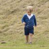 Le prince George de Cambridge - La famille Royale d'Angleterre assiste à un match de polo au Beaufort Polo club de Tetbury le 14 juin 2015.