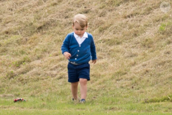 Le prince George de Cambridge - La famille Royale d'Angleterre assiste à un match de polo au Beaufort Polo club de Tetbury le 14 juin 2015.