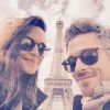 Odette Annable publie sur Instagram fin Avril une photo d'elle et de son mari Dave Annable à Paris.