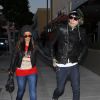 Brenda Song enceinte avec son fiancé Trace Cyrus à Beverly Hills, Los Angeles, le 3 décembre 2011