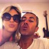 Eve Angeli et Michel posent sur Twitter, ils fêtent leurs 15 ans d'amour le mardi 13 août 2013.