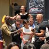 Tyrese Gibson, Michelle Rodriguez et Vin Diesel au lancement de Fast & Furious - Supercharge à Universal Studios, Los Angeles, le 23 jui 2015