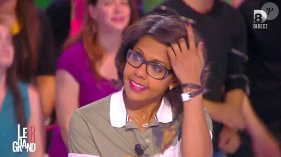Grande émotion sur le plateau du Grand 8 sur D8 pour le dernier jour d'Audrey Pulvar. Le 25 juin 2015.