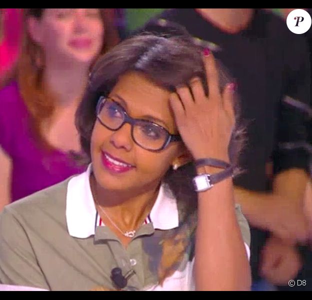Audrey Pulvar en larmes dans le dernier numéro du Grand 8 sur D8. Le 25 juin 2015.