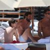 Andrea Pirlo et Christian Vieri en vacances à Miami le 25 juin 2015
