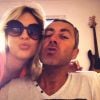 Eve Angeli et Michel posent sur Twitter, ils fêtent leurs 15 ans d'amour le mardi 13 août 2013.