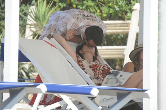 Gianluigi Buffon et sa sublime Ilaria D'Amico sur la plage de Forte Dei Marmi en Italie le 25 juin 2015