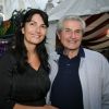 Claude Lelouch et sa compagne Valérie Perrin - Inauguration de la Fête des Tuileries à Paris le 26 juin 2015.