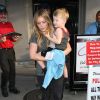 Hilary Duff, son mari Mike Comrie et leur fils Luca sont allés dîner au restaurant Craig à West Hollywood. Le 10 juin 2015 