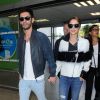 Cheryl Fernandez-Versini (Cheryl Cole) et son mari Jean-Bernard Fernandez-Versini vont prendre un avion à l'aéroport de Nice, le 16 mai 2015. 