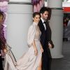 Cheryl Fernandez-Versini (Cheryl Cole) et son mari Jean-Bernard Fernandez-Versini rentrent à l'hôtel Martinez après leur soirée à Cannes le 15 mai 2015 