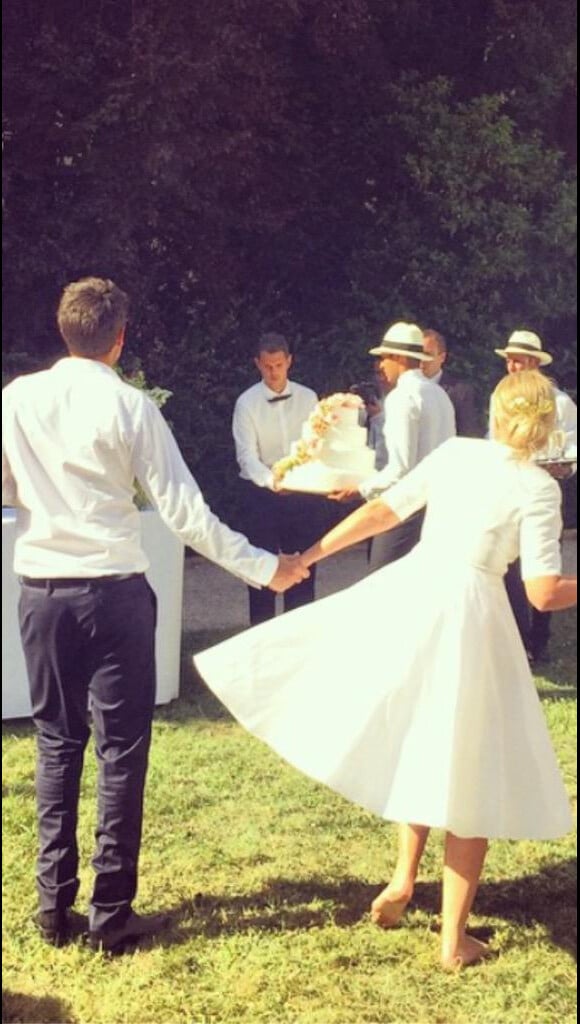 Agathe Lecaron s'est mariée avec François Pellissier - Twitter, juin 2015