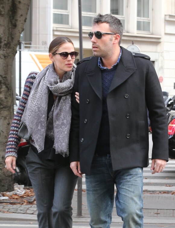 Ben Affleck et Jennifer Garner à Paris le 15 octobre 2012.