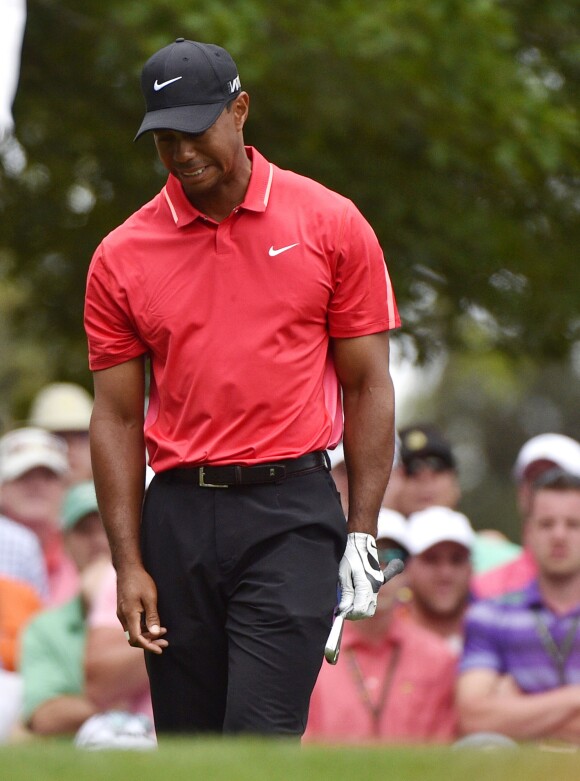Tiger Woods lors du Masters d'Augusta au National Golf Club d'Augusta, le 12 avril 2015
