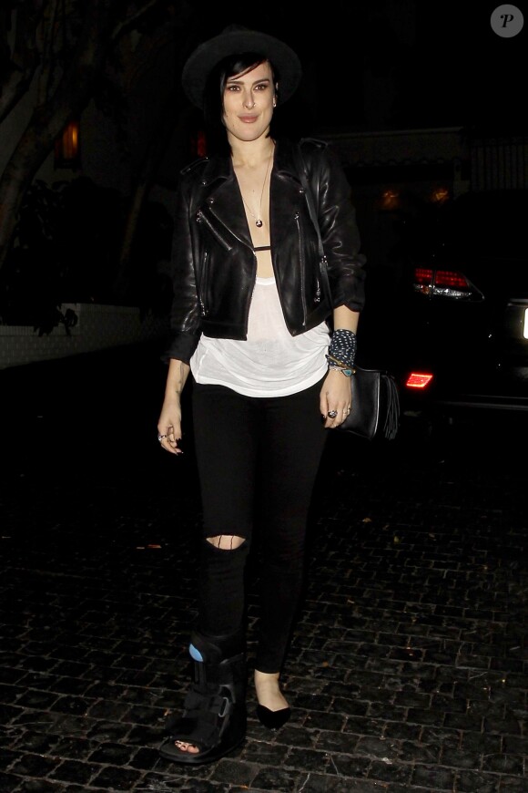 Rumer Willis has nothing but smiles for her fans as she is leaving the Chateau Marmont after a night out on the town in Los Angeles, CA, USA, on June 26, 2015. Photo by GSI/ABACAPRESS.COM27/06/2015 - Los Angeles