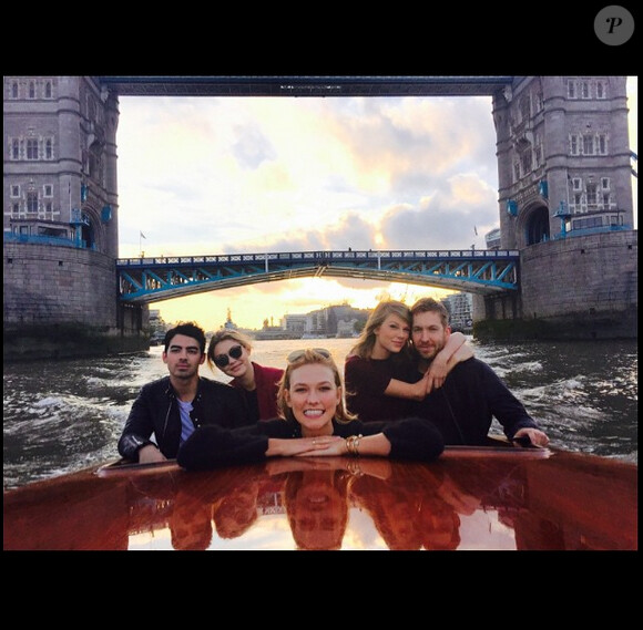 Calvin Harris et Taylor Swift in love à Londres le 29 juin 2015.