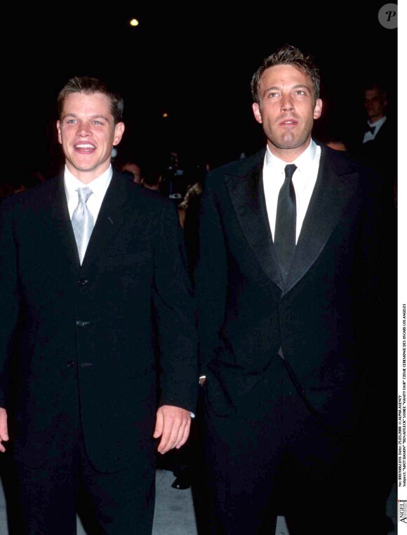 Matt Damon et Ben Affleck à la Vanity Fair Oscar Party en 2000. 