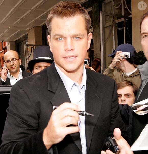 Matt Damon à Londres le 15 août 2007.